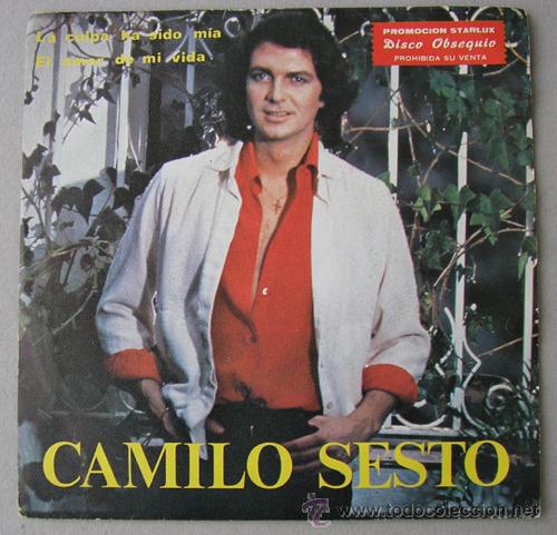 Camilo Sesto - La Culpa Ha Sido Mia - Single Pr - Comprar Discos ...