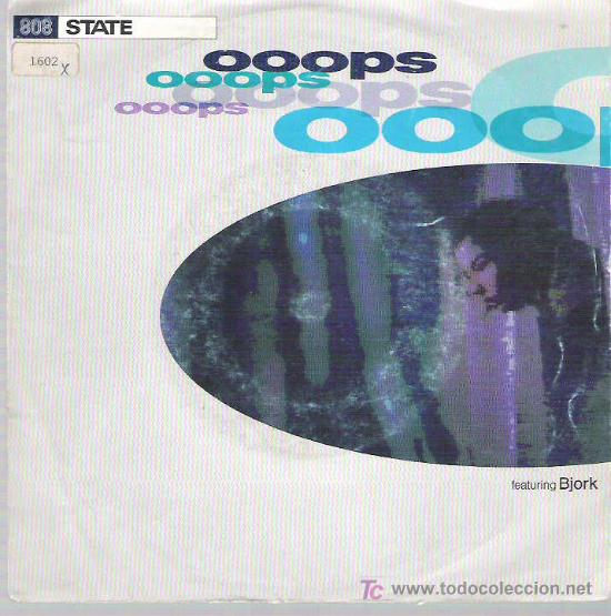 Discos de vinilo: ooops - 808 state *** featuring borjk *** 1991 - Foto 1