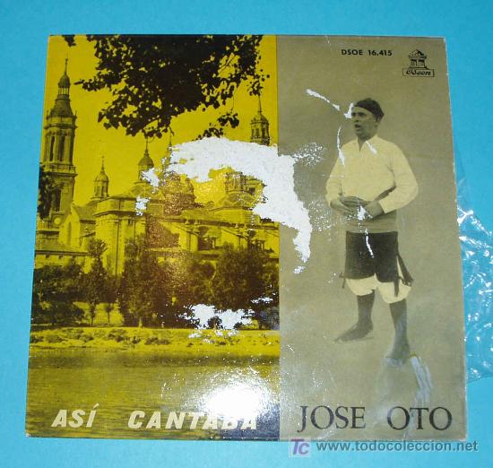 Discos de vinilo: JOSE OTO. ASI CANTABA. ODEON - Foto 1