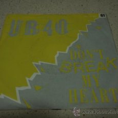 Discos de vinilo: UB40 ( DON'T BREAK MY HEART - MEK YA ROK ) 1985-GERMANY SINGLE45 VIRGIN. Lote 13070819