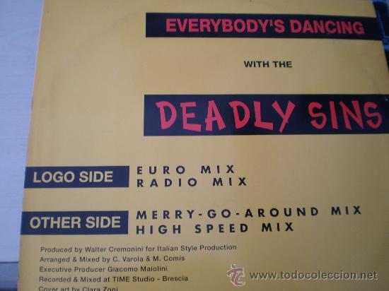 Discos de vinilo: Maxi 12&rdquo;. Deadly sins. Everybody&acute;s dancing - Foto 2