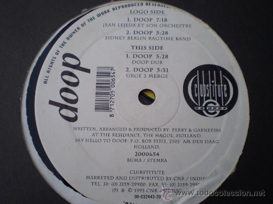 Discos de vinilo: Maxi 12&rdquo;. Doop - Foto 1
