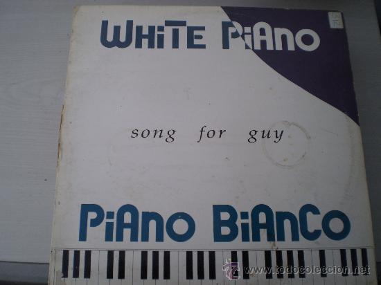 Discos de vinilo: Maxi 12&rdquo;. White piano. Song for guy - Foto 1