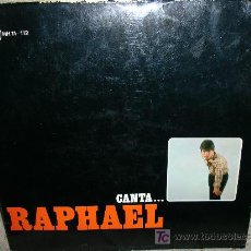 Discos de vinilo: RAPHAEL - CANTA RAPHAEL LP - ORIGINAL ESPAÑOL- HISPAVOX 1966 - MONO -. Lote 26981958