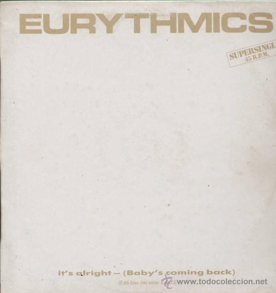 Discos de vinilo: EURYTHMICS / Its alright (Babys coming back (MAXI RCA 1986) - Foto 1