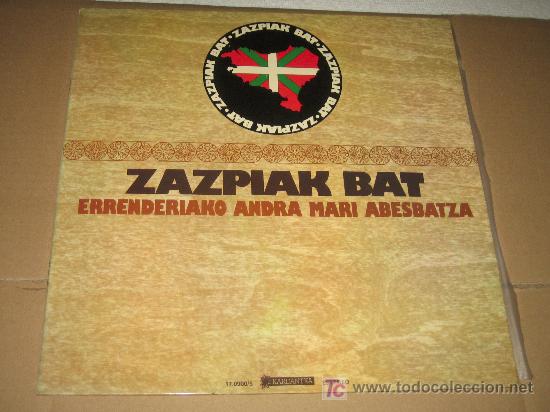 Discos de vinilo: ZAZPIAK BAT - FOLKLORE VASCO - COMO NUEVO 1976 - Foto 1