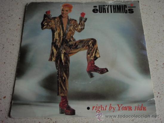 Discos de vinilo: EURYTHMICS  ( RIGHT BY YOUR SIDE   2 VERSIONES )   1983   SINGLE45   RCA - Foto 1
