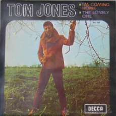 Discos de vinilo: TOM JONES - I´M COMING HOME - SINGLE ESPAÑOL DE 1967