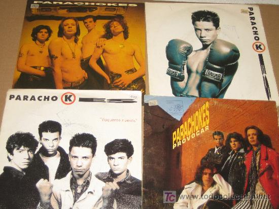Discos de vinilo: PARACHOKES  - LOTE DE  CUATRO  SINGLES - Foto 1