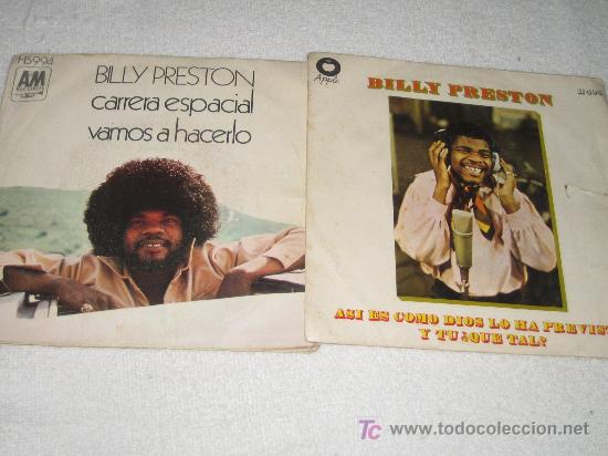 Discos de vinilo: BILLY PRESTON - LOTE DE DOS SINGLES - Foto 1