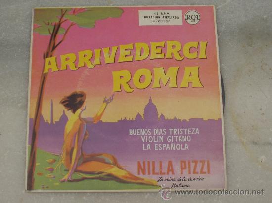 Discos de vinilo: NILLA PIZZI - ARRIVEDERCI ROMA - Foto 1