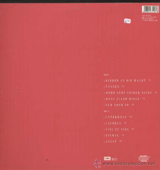 Discos de vinilo: HERBERT GRONEMEYER / Sprunge (LP EMI 1986) - Foto 3