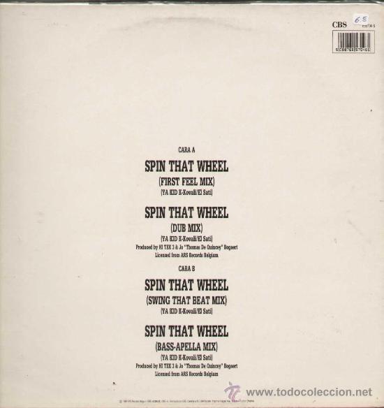 Discos de vinilo: HI TEK 3 / Spon that wheel (MAXI CBS 1990) - Foto 2