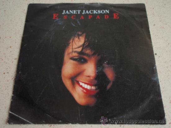 Discos de vinilo: JANET JACKSON   ( ESCAPADE    2 VERSION )   USA-1989    SINGLE45   A&M RECORDS - Foto 1