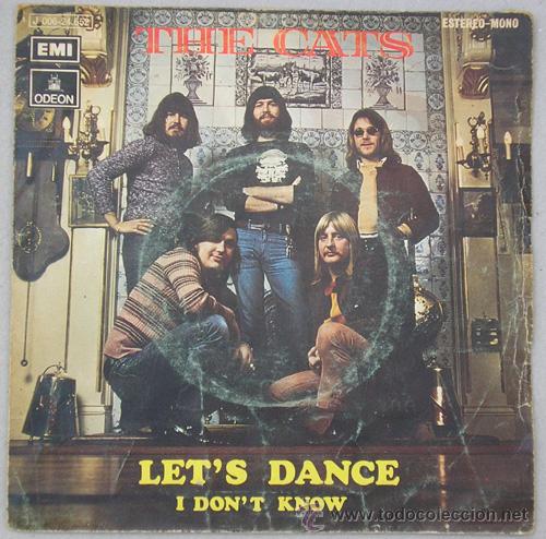 Discos de vinilo: THE CATS - LET&acute;S DANCE - SINGLE 1972 - Foto 1