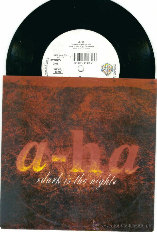 Discos de vinilo: A-HA. Dark is the night           (vinilo single 1993) - Foto 1
