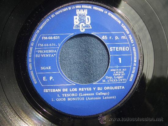 Discos de vinilo: ESTEBAN DE LOS REYES: EP PROMOCIONAL 1971 BCD - Foto 2