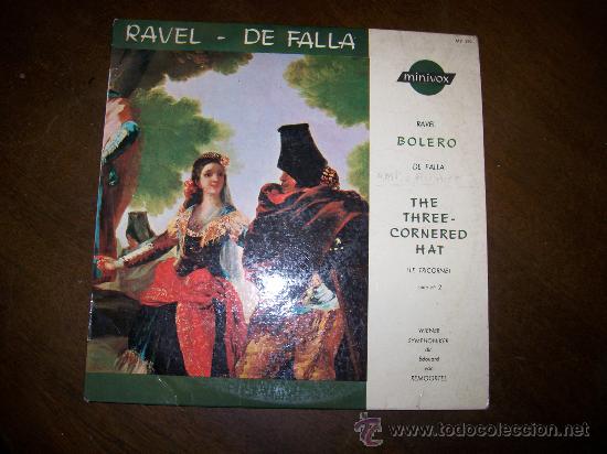 Discos de vinilo: RAVEL BOLERO - DE FALLA - Foto 1