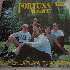 Discos de vinilo: FORTUNA ( JENNY EN LA PLAYA - TU VOLVERAS ) 'CON DEDICACION DEL GRUPO EN PARTE TRASERA FUNDA' 