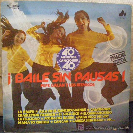 Discos de vinilo: pepe galan y los ritmicos	baile sin pausa - Foto 1