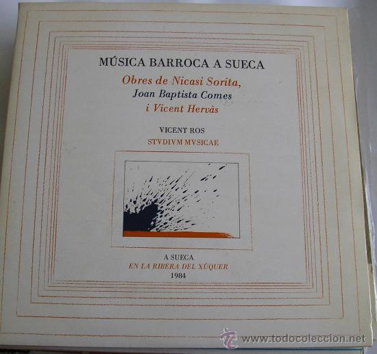 Discos de vinilo: MUSICA BARROCA A SUECA - DOBLE LP EDICION LIMITADA - EDITADO POR CONSELLERIA DE CULTURA DE VALENCIA