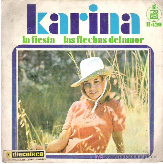 Discos de vinilo: karin - la fiesta / las flechas del amor *** hispavox 1968 - Foto 1