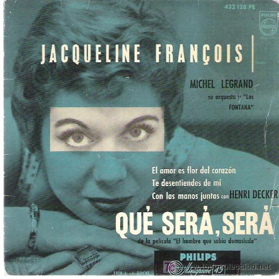 Discos de vinilo: jacqueline francois - que sera sera *** ep philips - Foto 1