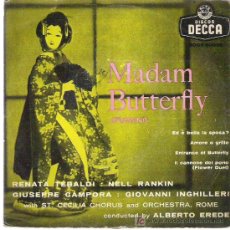 Discos de vinilo: ALBERTO EREDE -MADAME BUTTERFLY *** EP ALAMBRA 1956
