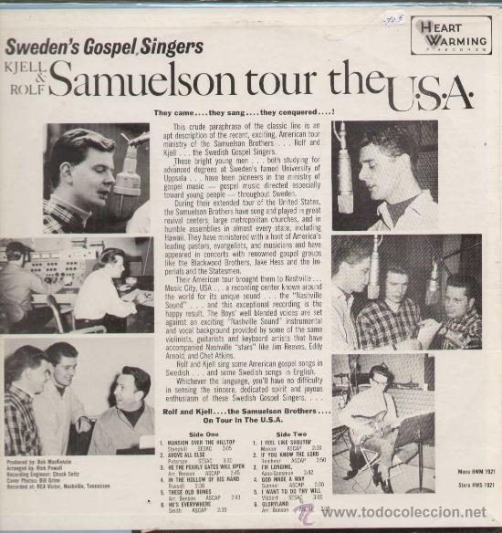 Discos de vinilo: KJELL & ROLF / Samuelson tour the USA (LP HEART original USA) - Foto 2