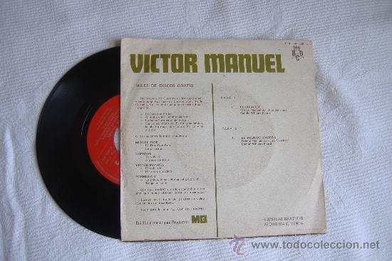Discos de vinilo: victor manuel, single el cobarde y tren de madera - Foto 2