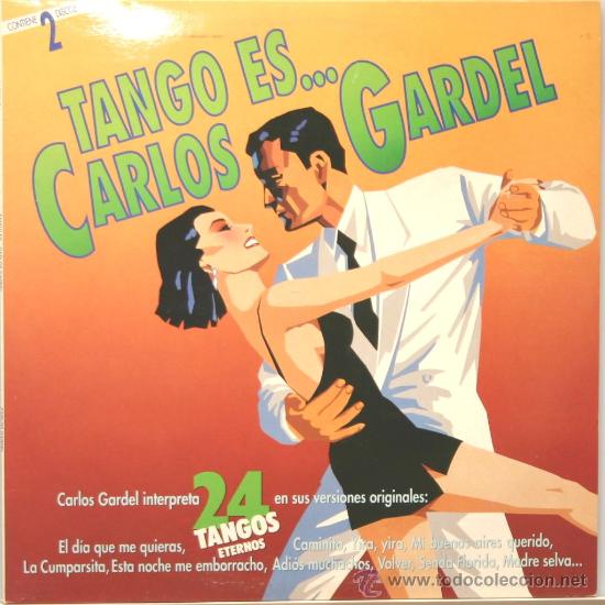 Discos de vinilo: TANGO ES CARLOS GARDEL 2 LP 1990 - Foto 1