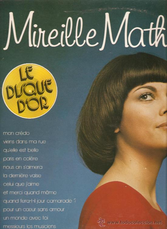 Discos de vinilo: LP MIREILLE MATHIEU - LE DISQUE D&acute;OR - Foto 1