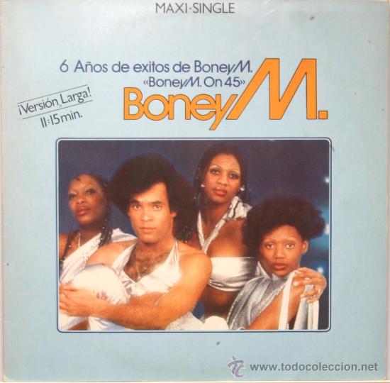 Discos de vinilo: BONEY M 6 a&ntilde;os de exitos MAXI 12 1982 - Foto 1