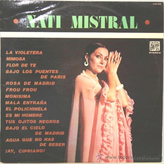 Discos de vinilo: NATI MISTRAL la violetera LP caudal 1976 - Foto 1