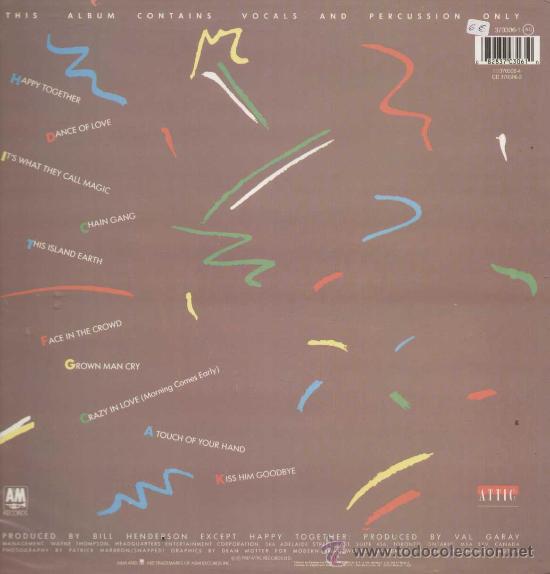 Discos de vinilo: THE NYLONS / Happy together (LP A&M 1987) - Foto 2