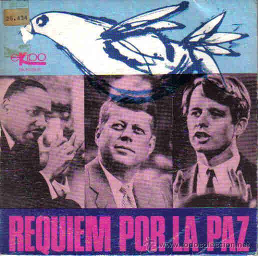 Disques de vinyle: LOS TRES HERNANDEZ-REQUIEM POR LA PAZ + TE QUIERO SINGLE 1968  PROMOCIONAL SPAIN