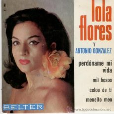 Discos de vinilo: LOLA FLORES - PERDONAME MI VIDA - EP 1965. Lote 27505933