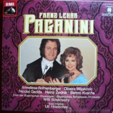Discos de vinilo: CAJA 2 LP -FRANZ LEHAR - PAGANINI. Lote 22174175