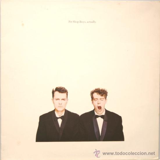 Discos de vinilo: PET SHOP BOYS actually LP emi 1987 - Foto 1