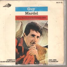 Discos de vinilo: EP EUROVISION 1965 - GUY MARDEL - N´AVOUE JAMAIS
