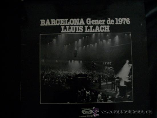 Discos de vinilo: LLUIS LLACH - BARCELONA GENER DE 1976 LP - Foto 1