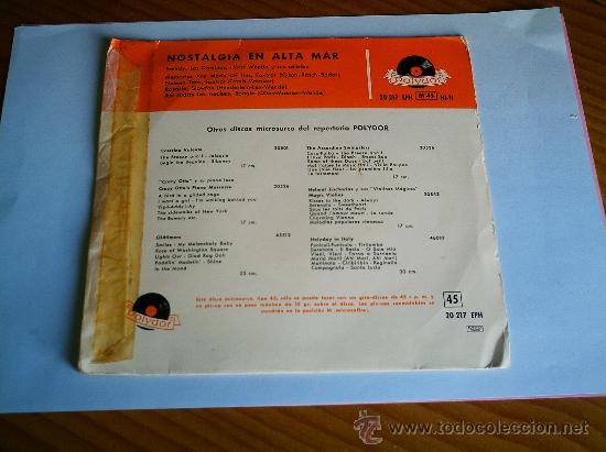 Discos de vinilo: NOSTALGIA EN ALTA MAR   POLIDOR - Foto 2