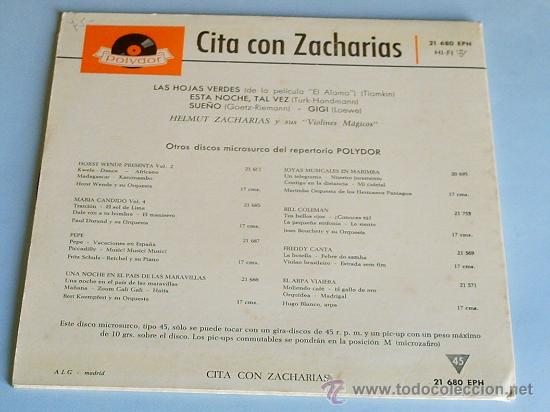 Discos de vinilo: CITA CON ZACHARIAS POLYDOR - Foto 2