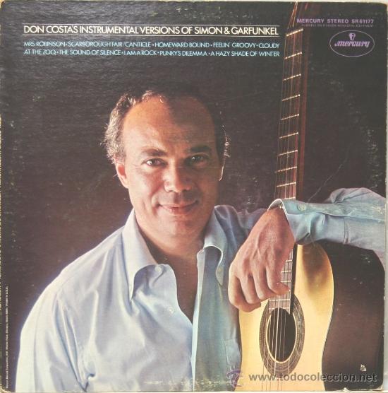 Vinyl records: DON COSTAS instrumental versions of simon & garfunkel LP mercury carpeta dura sin fecha