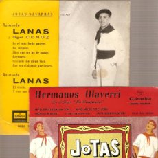 Discos de vinilo: 2 EP´S NAVARRA FOLK: HERMANOS OLAVERRI + RAIMUNDO LANAS