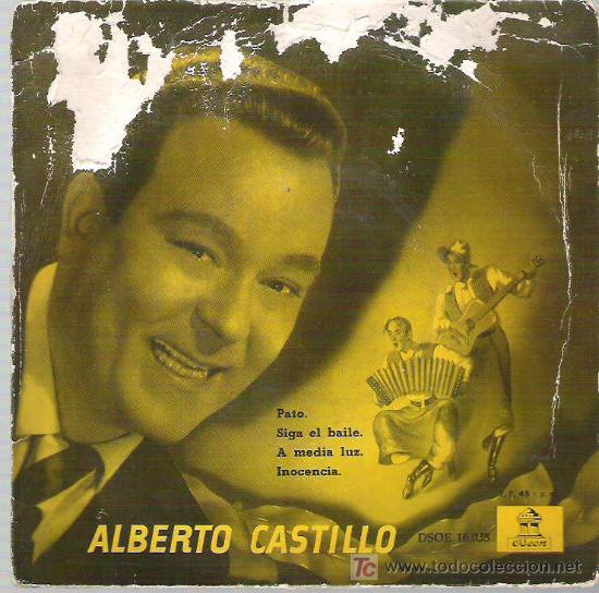 Discos de vinilo: alberto castillo - siga el baile ** ep odeon 1958 dificil - Foto 1