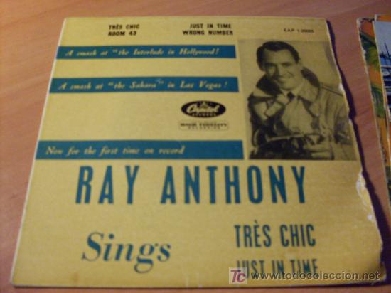 Discos de vinilo: RAY ANTHONY ( TRES CHIC ) EP ESPA&Ntilde;A (EPI15) - Foto 1