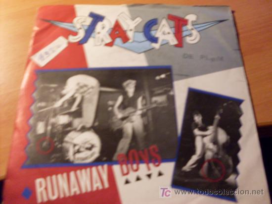 Discos de vinilo: STRAY CATS ( RUNAWAY BOYS ). SINGLE (EPI19) - Foto 1