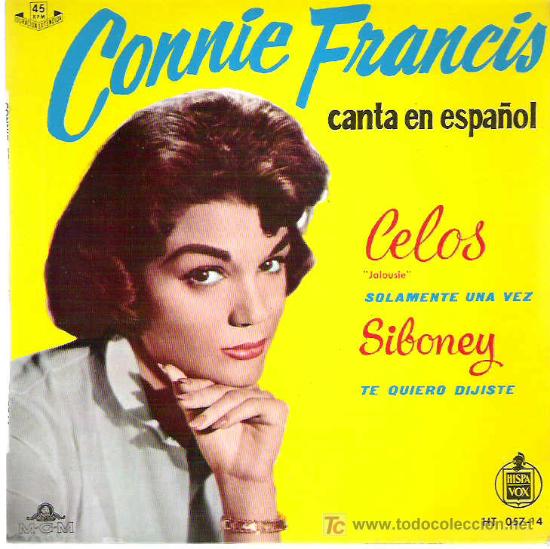 Discos de vinilo: connie francis en espa&ntilde;ol - celos ***+ ep hispavox 1960 - Foto 1