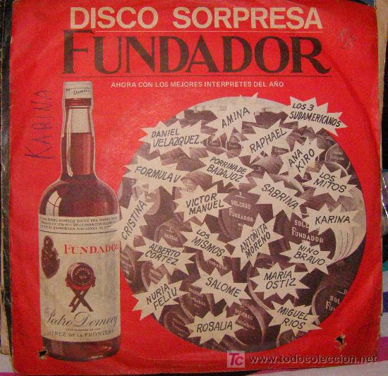 Discos de vinilo: disco sorpresa fundador	karina - tu y yo- enga&ntilde;ada,  yo te dire- al pasar los a&ntilde;os